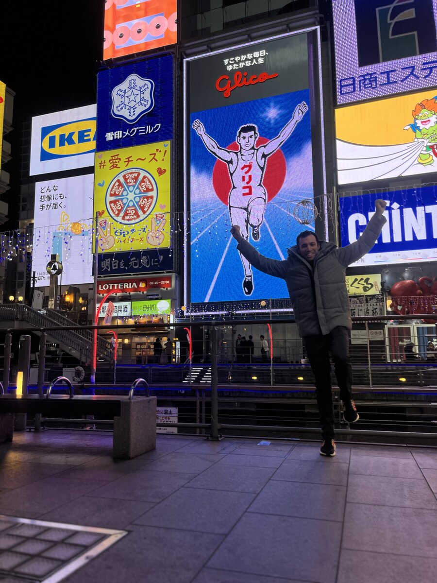 Dotonbori Glico sign at night