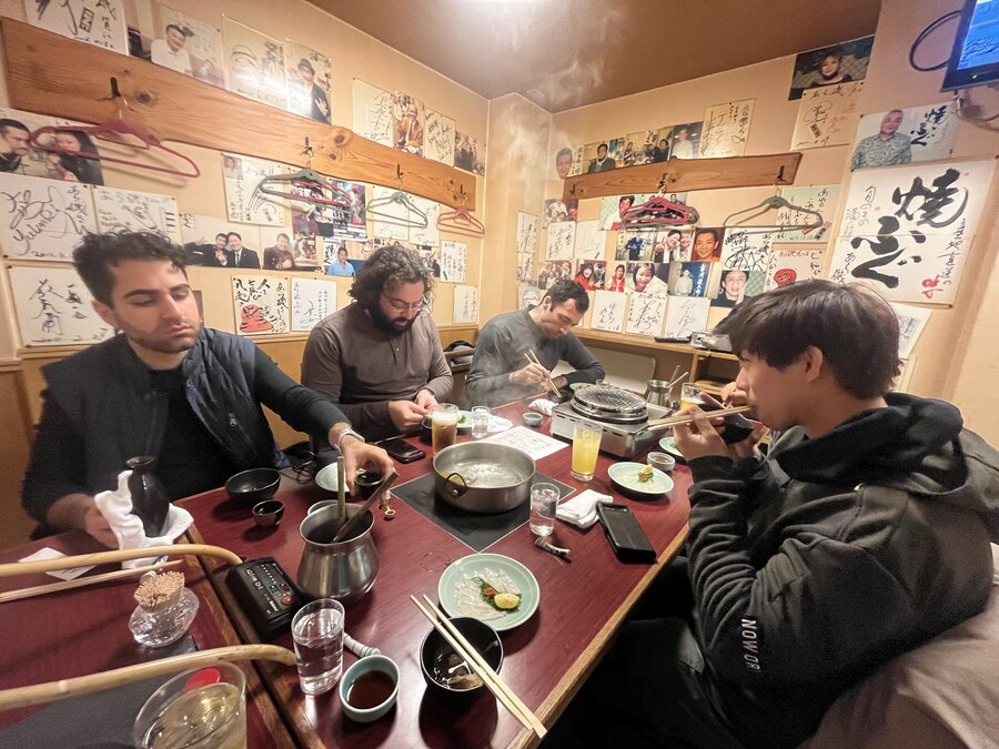 Dinner at a local izakaya