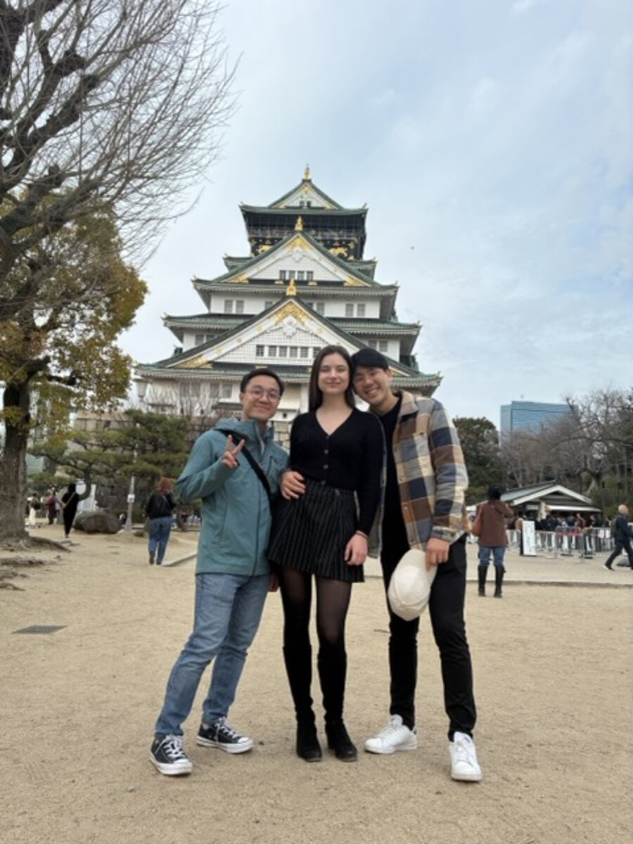 Guests at Osaka Castle
