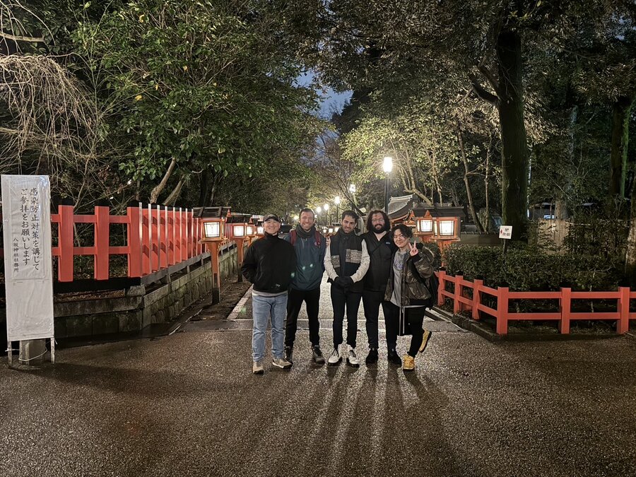 Night walk at shrine